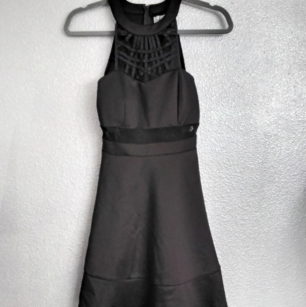 Emerald Sundae Women's Mesh Cut Out Halter Dress Size S